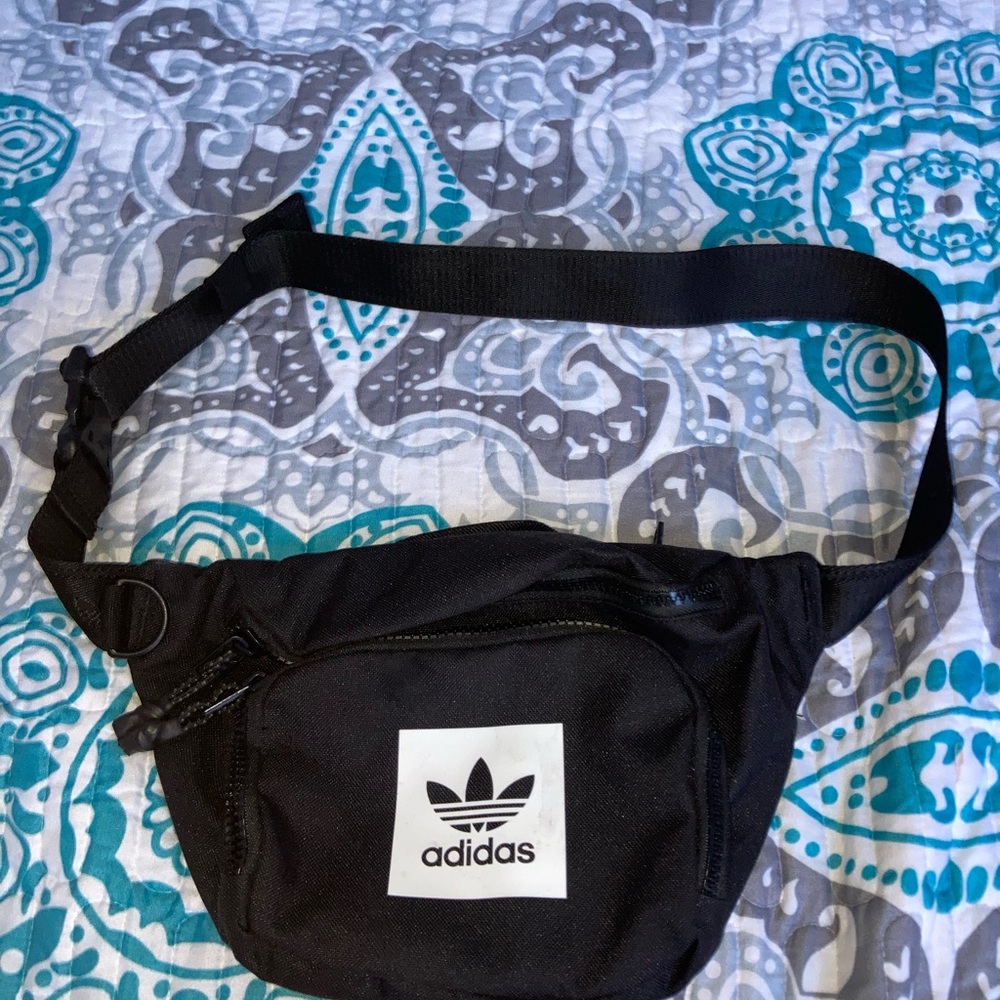 Adidas Black Belt Bag with Adjustable Strap